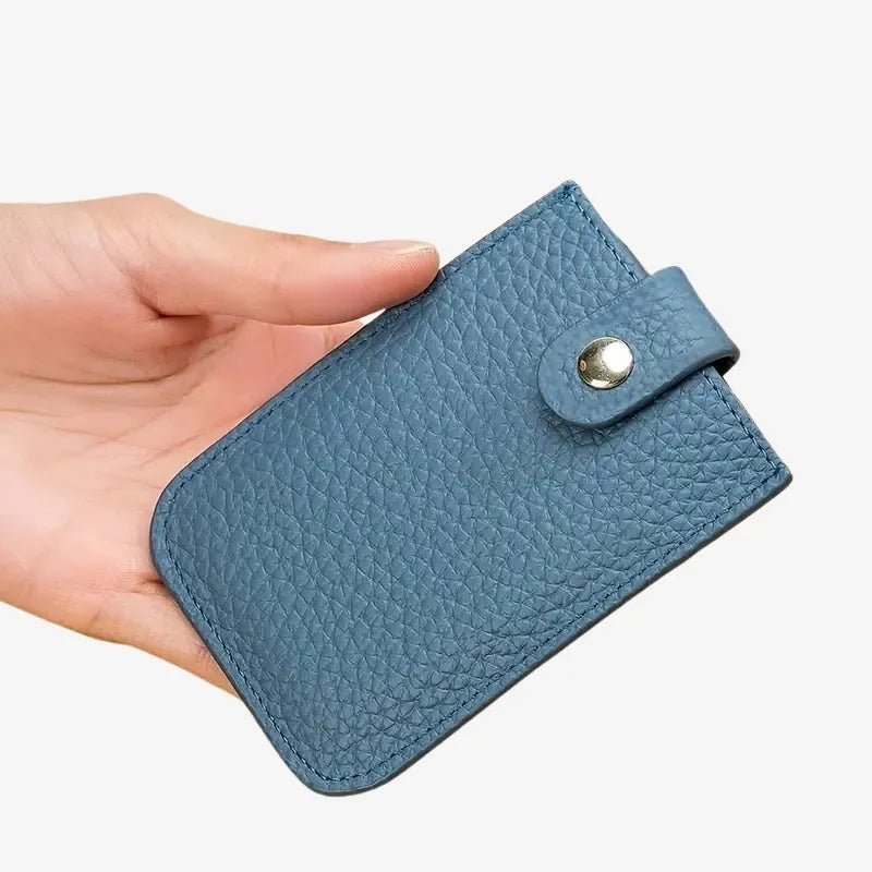 Blue Leather Elegant Wallet