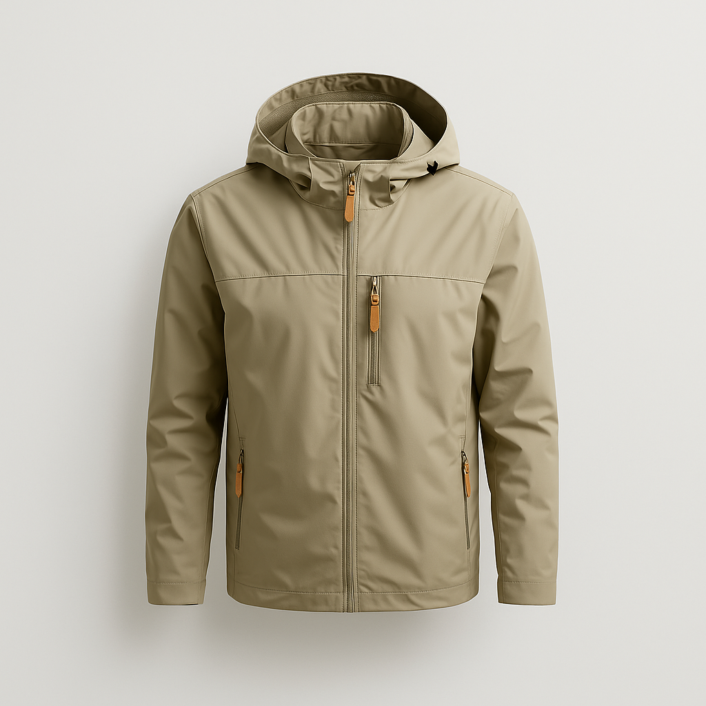 Men's Windproof Jacket with DWR Treatment |