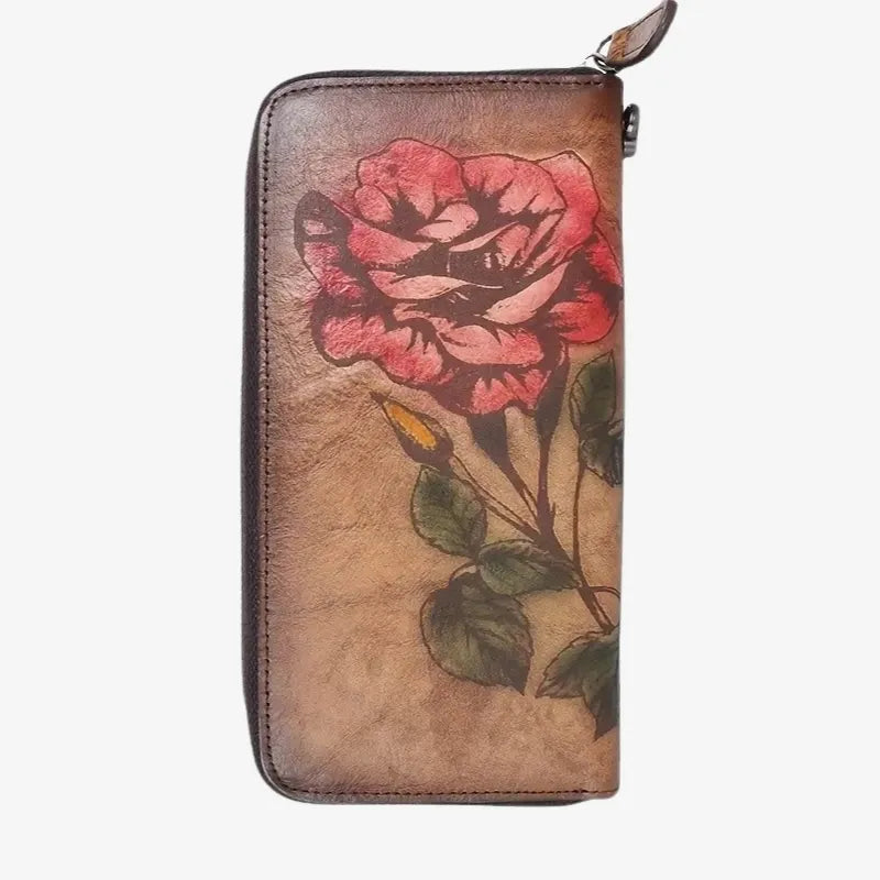 Portefeuille Rose Vintage