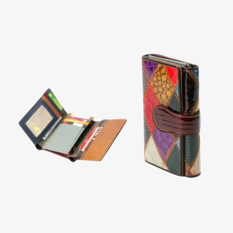 Portefeuille Patchwork Exotique